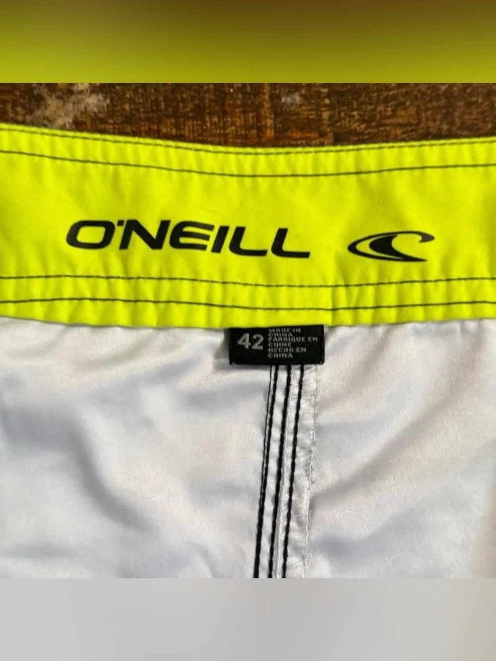 O'Neill Men's Camouflage Board Shorts with Neon Accent